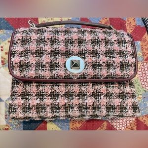 Kate Spade Tweed Purse (Pink & Brown)